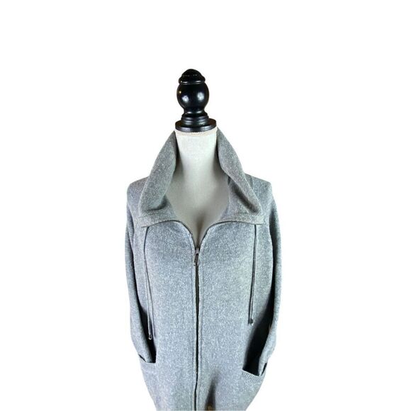 Ellen Tracy Womens Gray Wool Zip-Up Cadigan Sweater Size Small - Picture 2 of 4